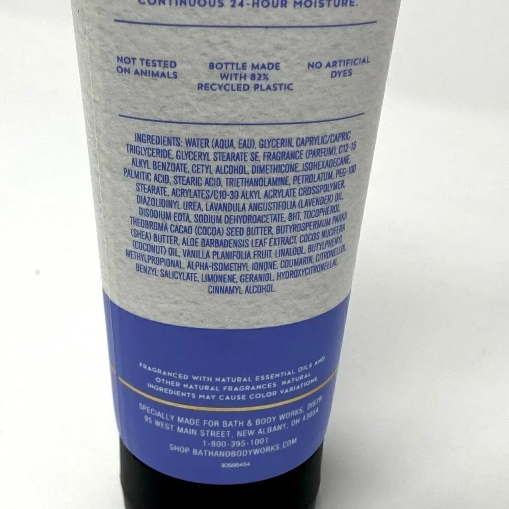 Bath & Body Works Aromatherapy Sleep Lavender Vanilla Body Cream 8 Oz